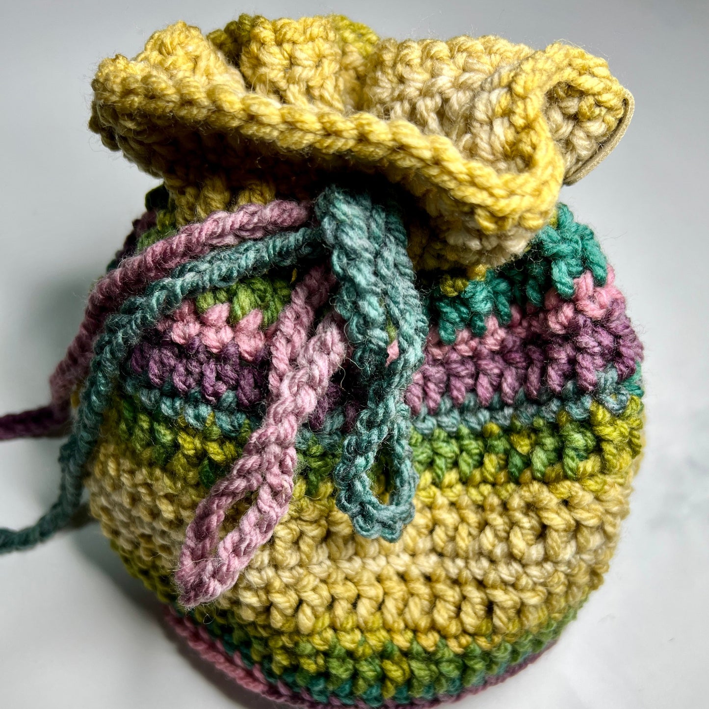 'Dotty' Dorothy Bag Green/Purple SMALL