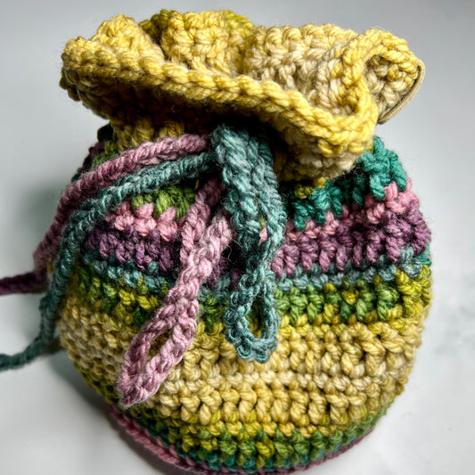 'Dotty' Dorothy Bag Green/Purple SMALL