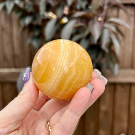 Orange Calcite Sphere