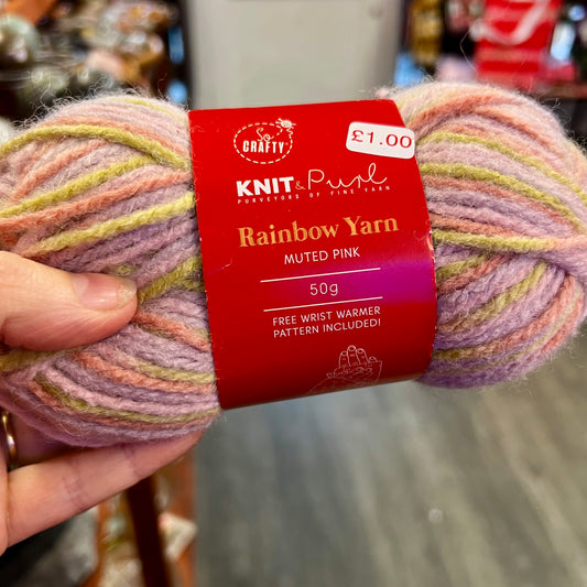 So Crafty Rainbow Yarn DK - Muted Pink