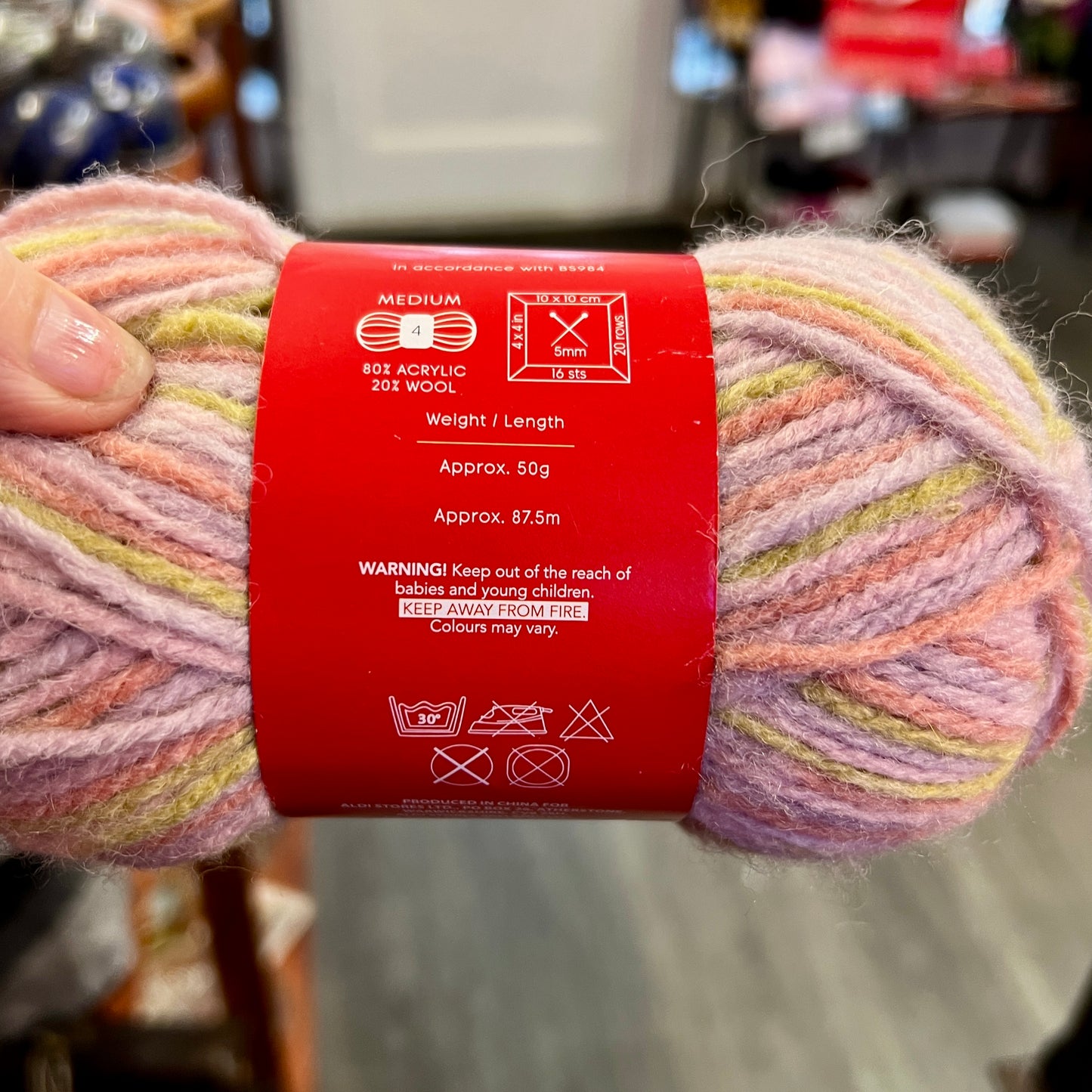 So Crafty Rainbow Yarn DK - Muted Pink