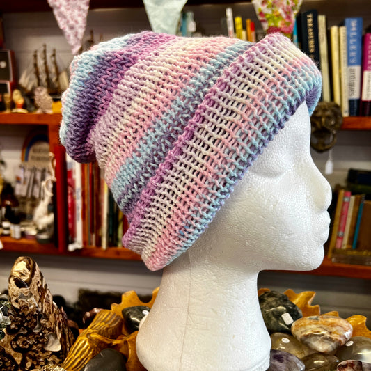 Beanie - Pink/Lilac/Blue