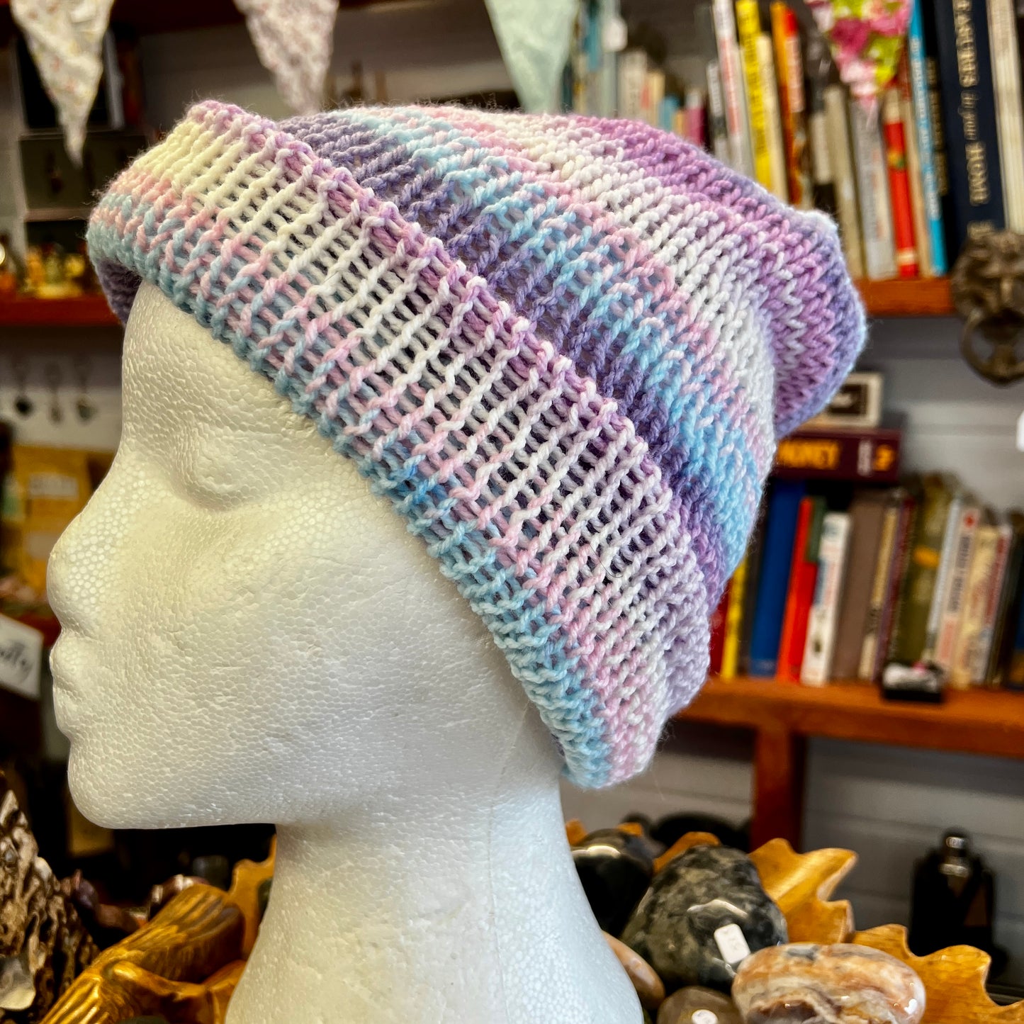 Beanie - Pink/Lilac/Blue