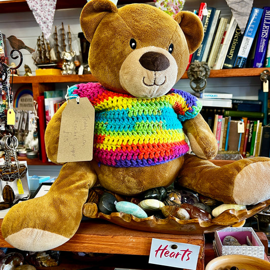 Teddy Bear with crochet jumper