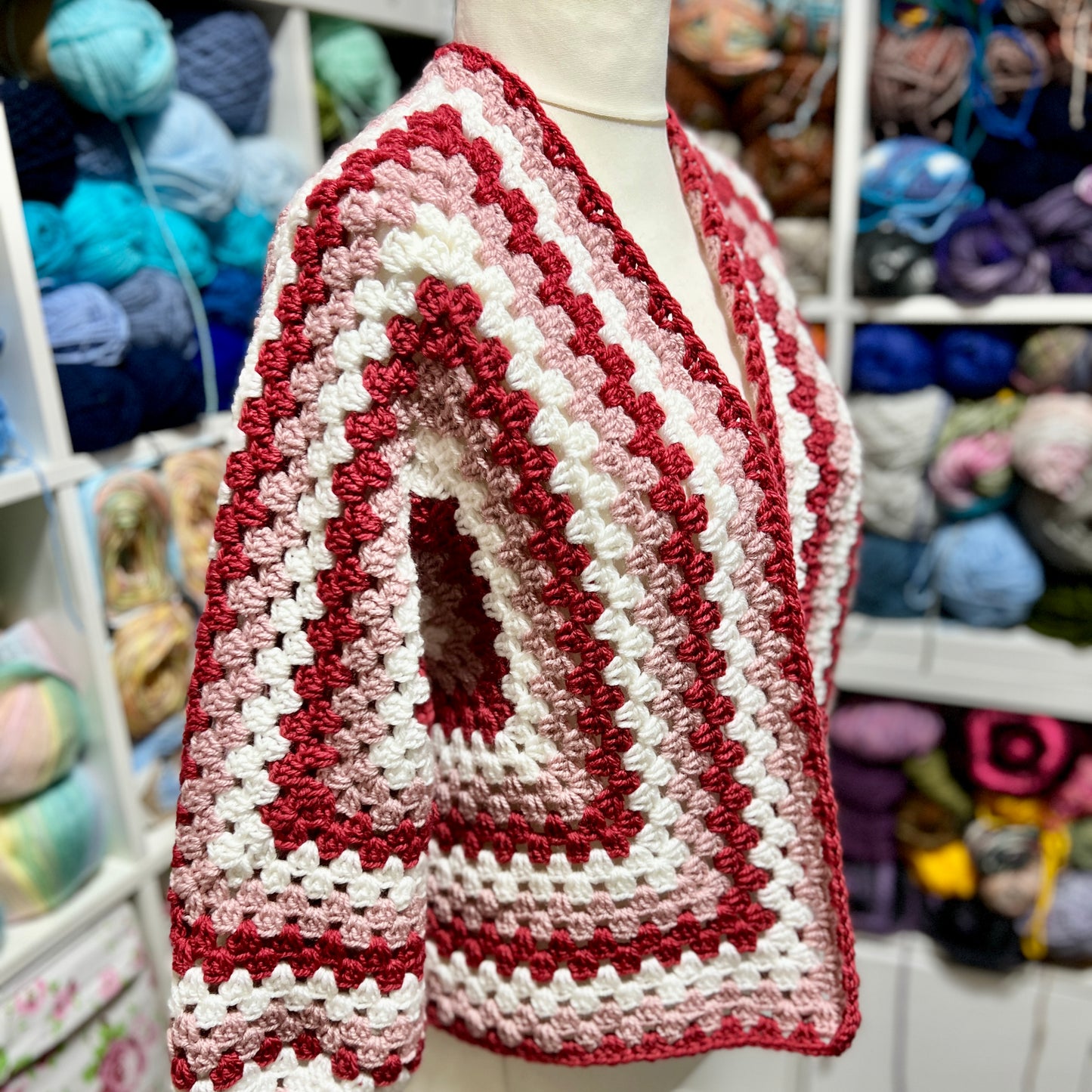 Hexagon Cardigan ‘Stripes’