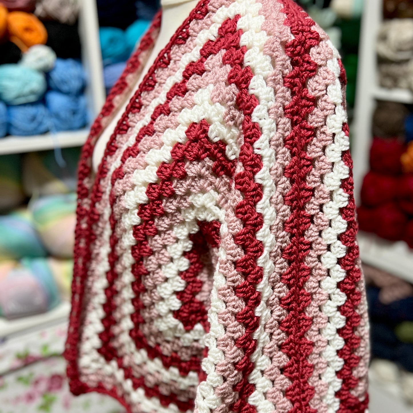 Hexagon Cardigan ‘Stripes’