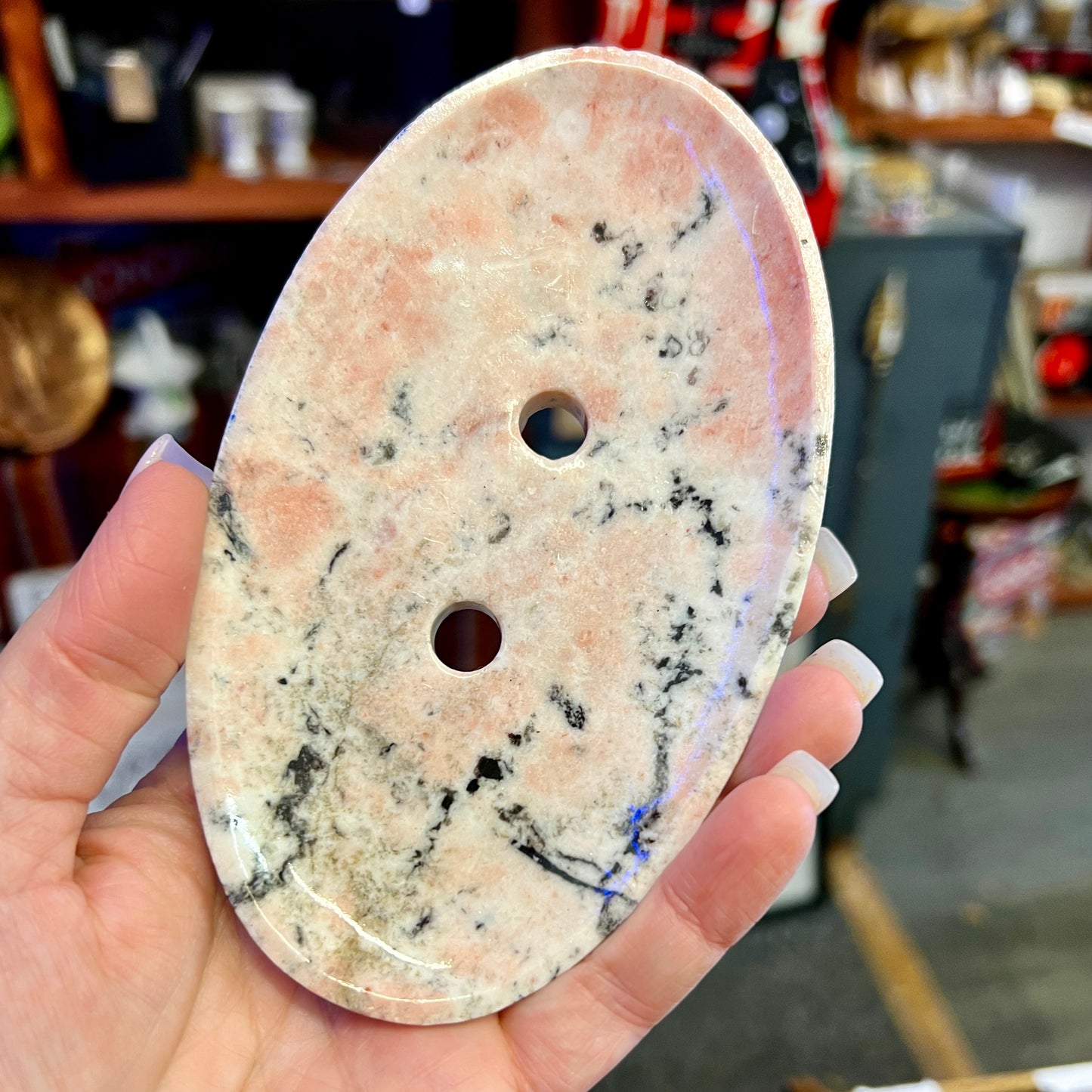 Strawberry Jasper Soap Dish