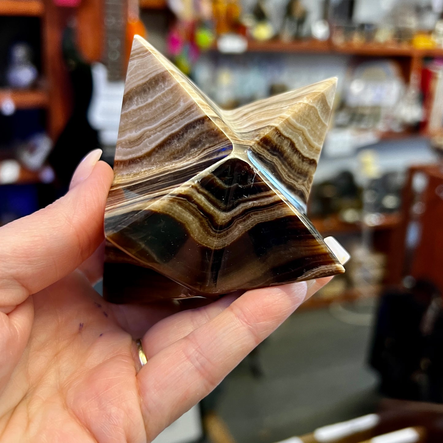 Chocolate Calcite Mekaba Star