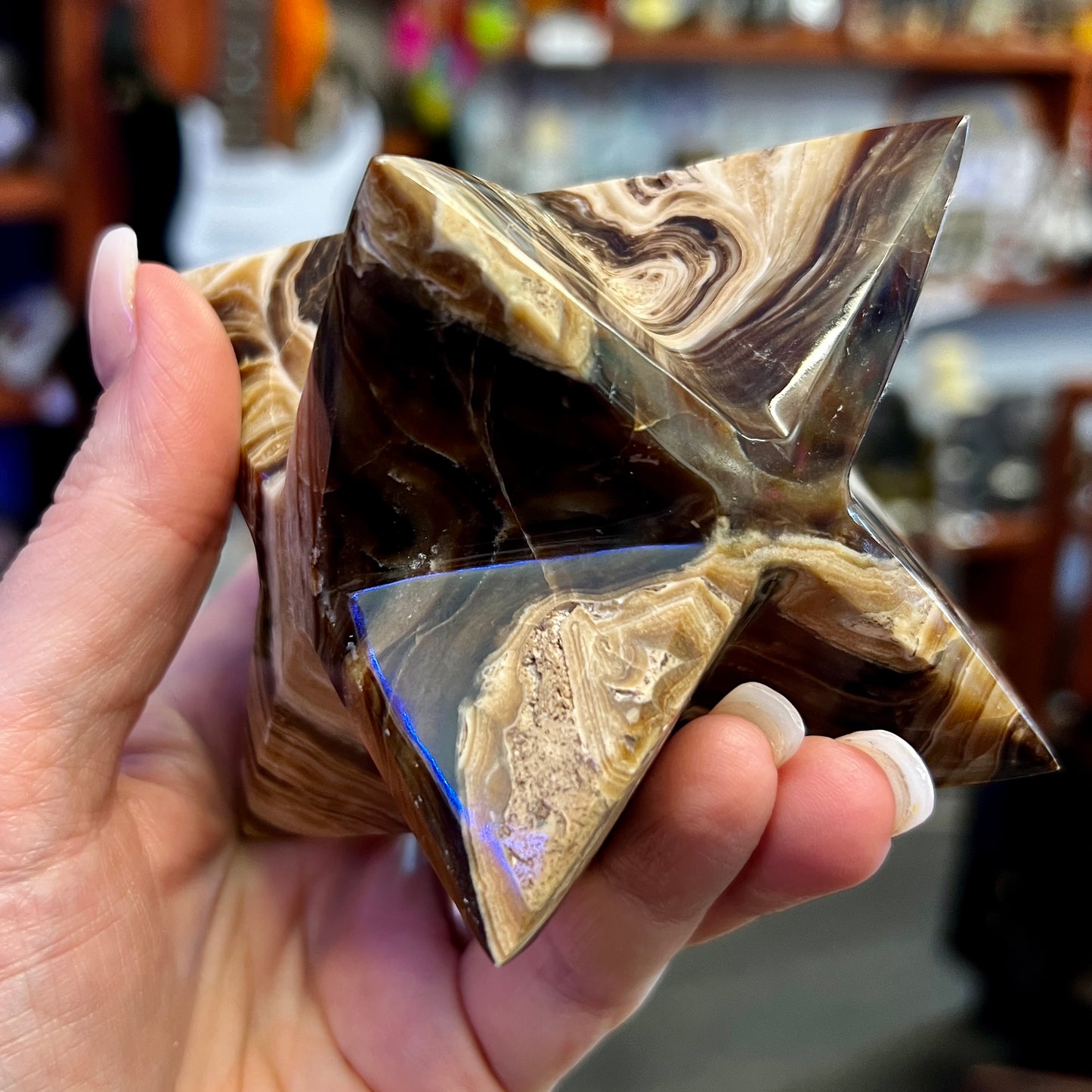 Chocolate Calcite Mekaba Star