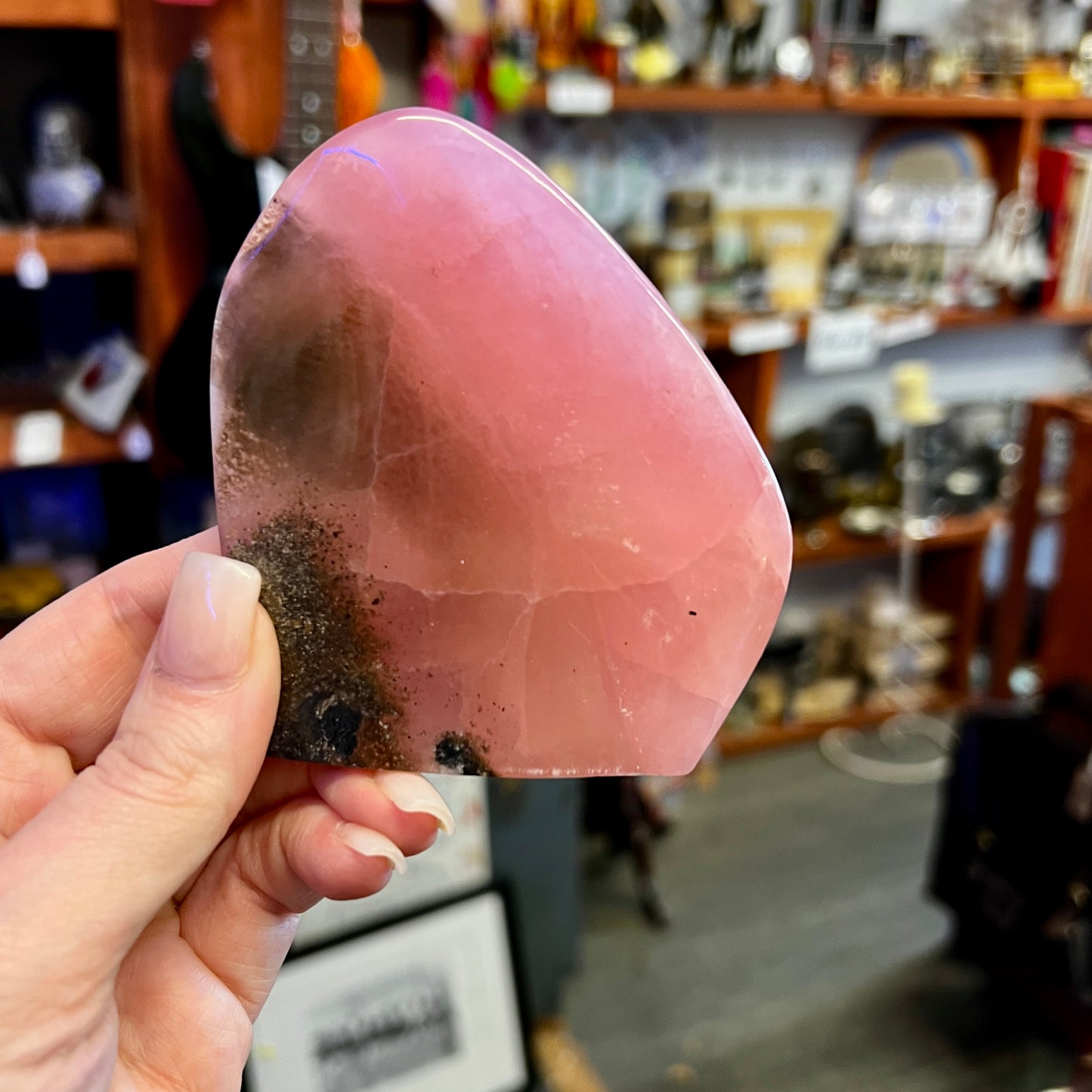 Pink Aragonite Freeform