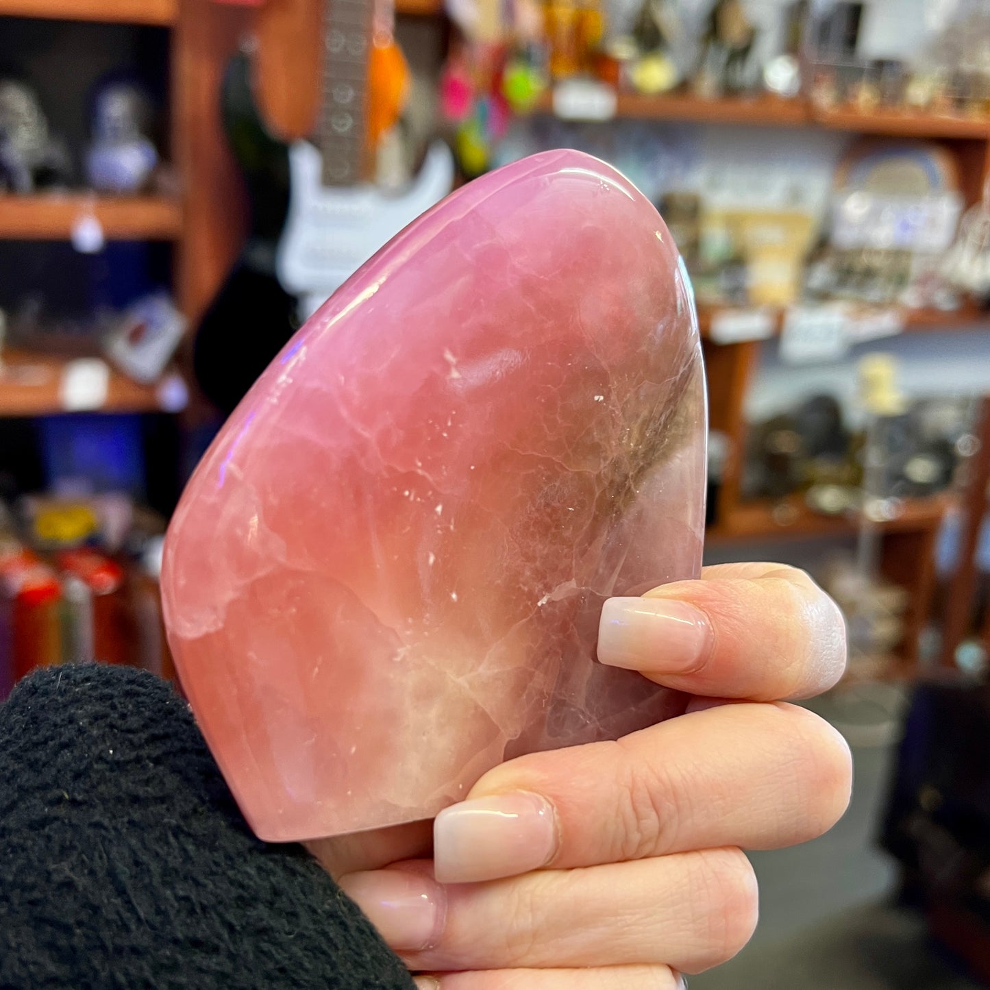 Pink Aragonite Freeform