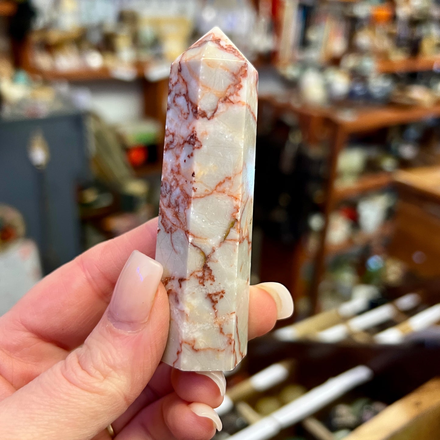 Red Vein Jasper Tower