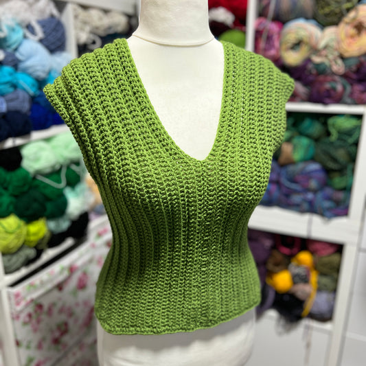 'Darcey' Crochet Crop Top 10-12 UK