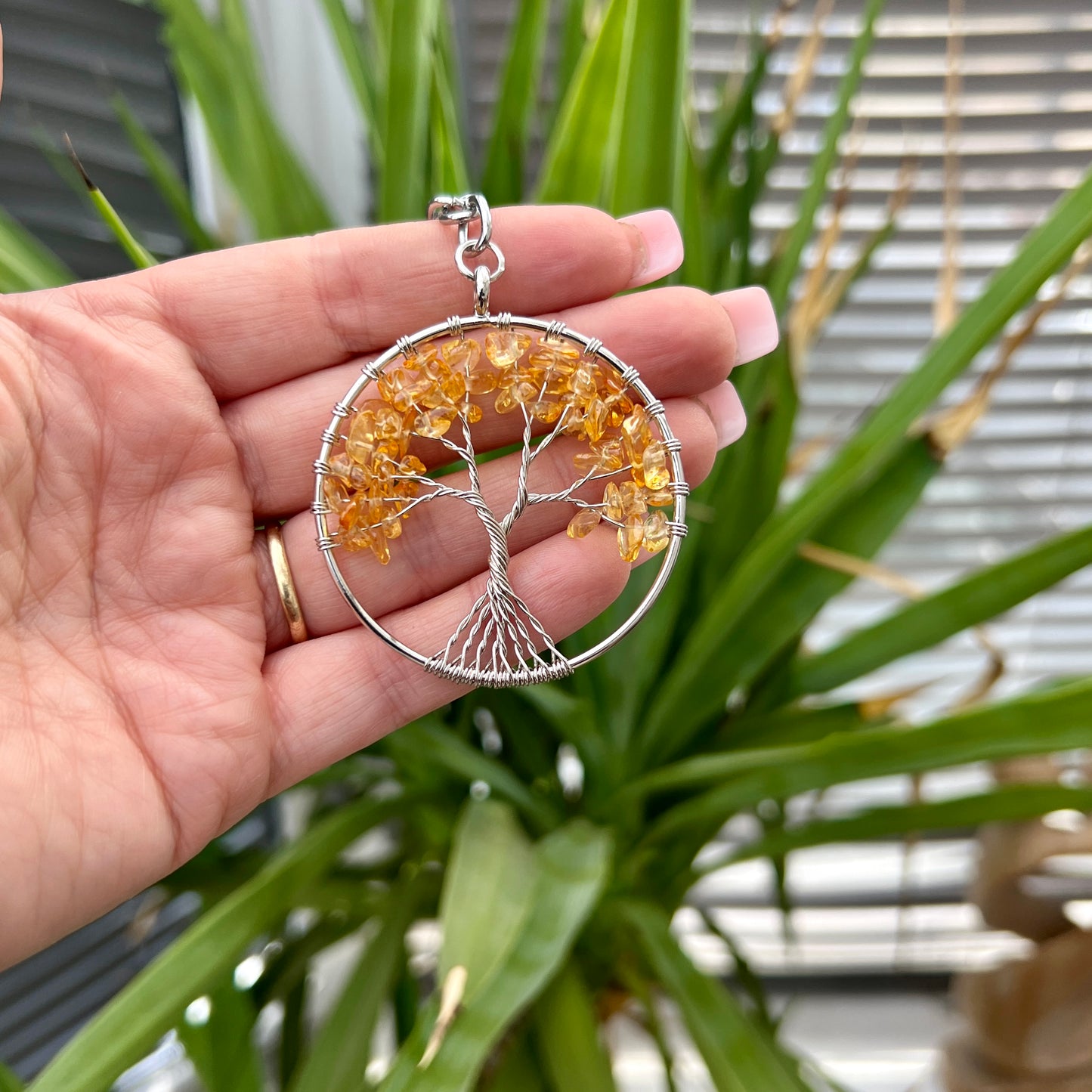 Tree of Life Crystal Key Rings