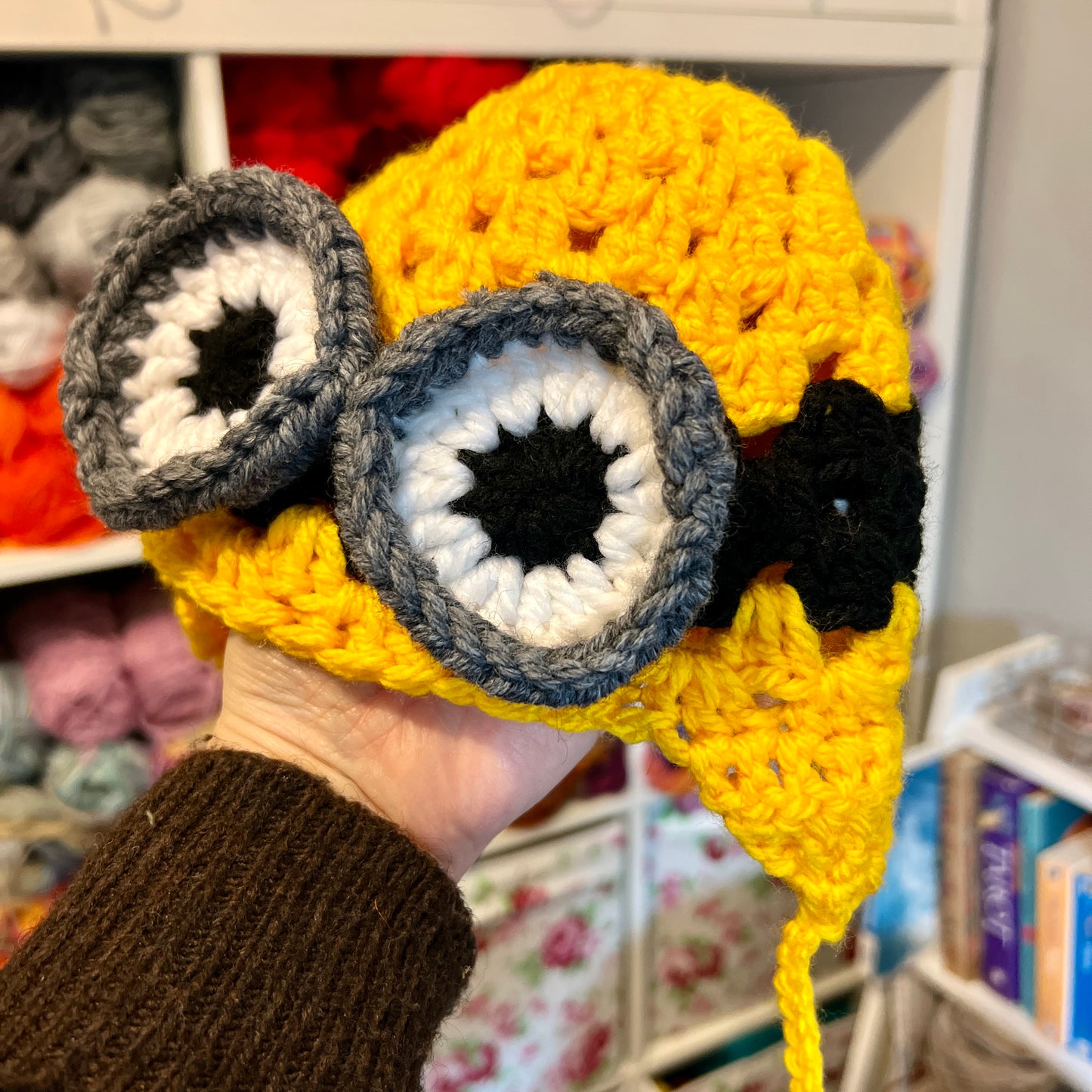 Childs Minion Crochet Hat