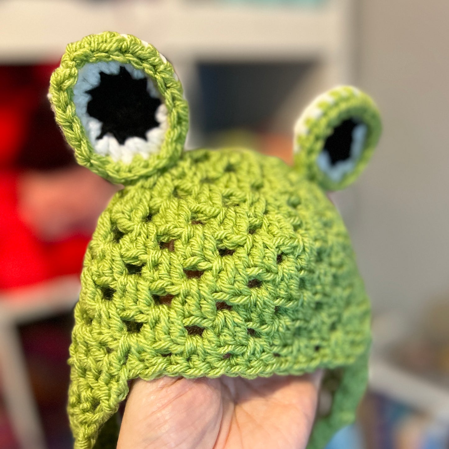 Baby / Toddler Frog Crochet Hat