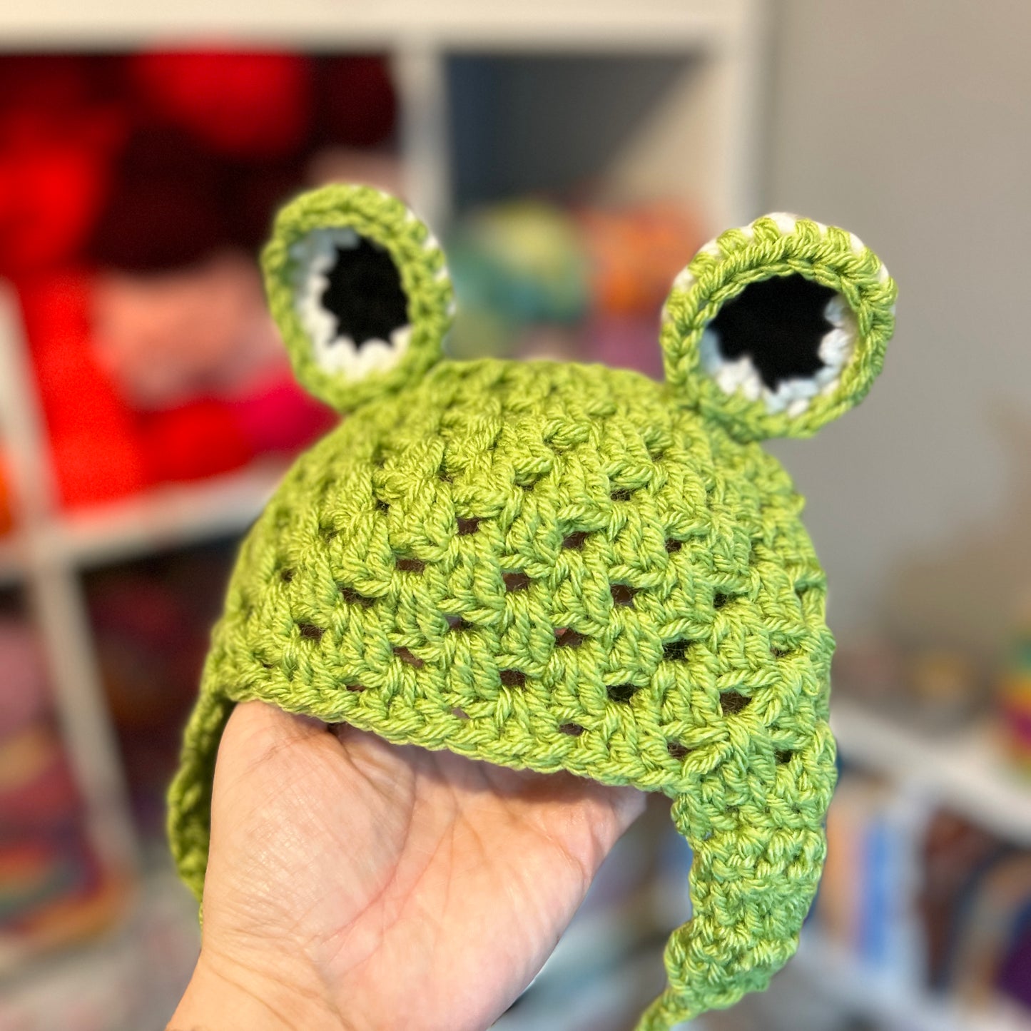 Baby / Toddler Frog Crochet Hat