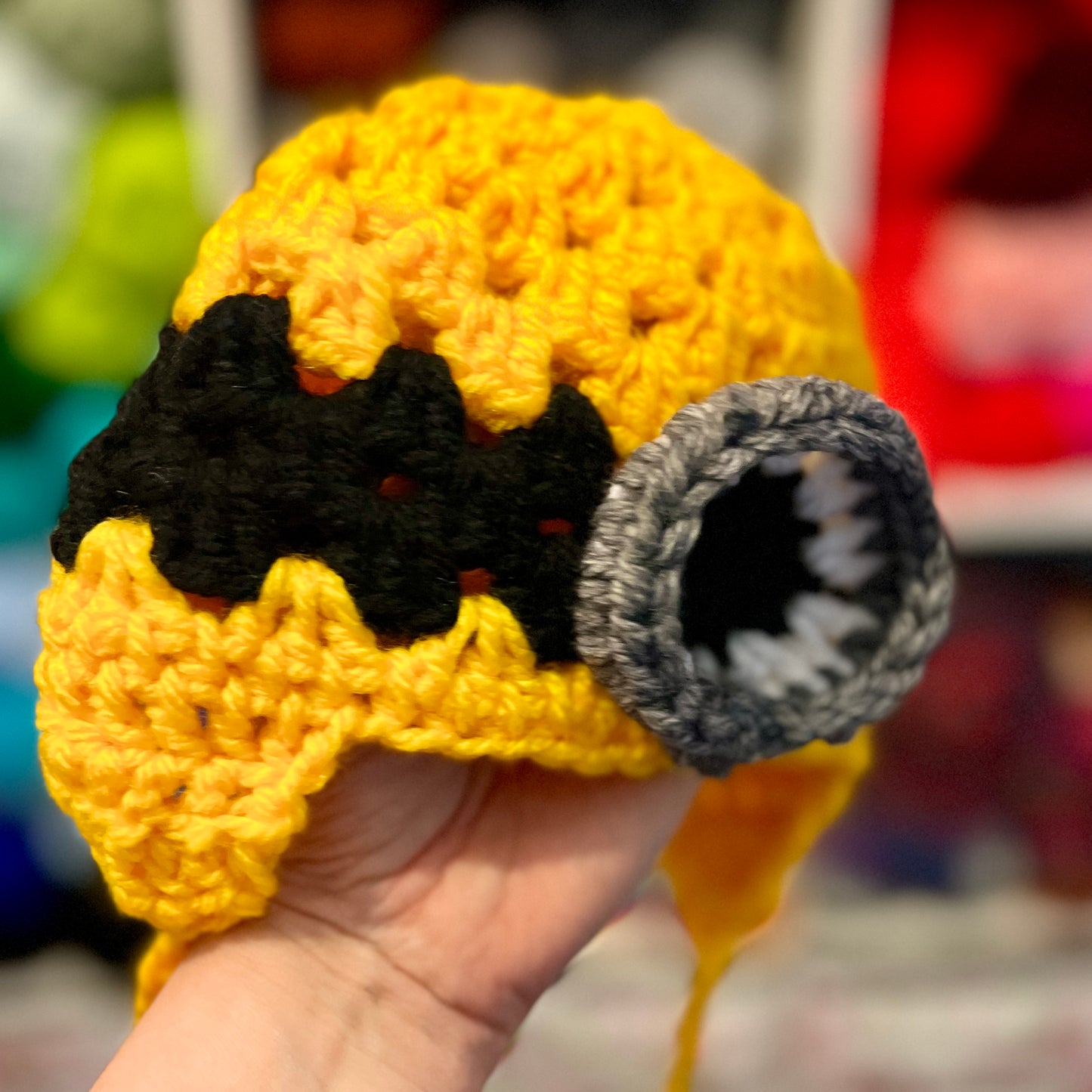 Childs Minion Crochet Hat