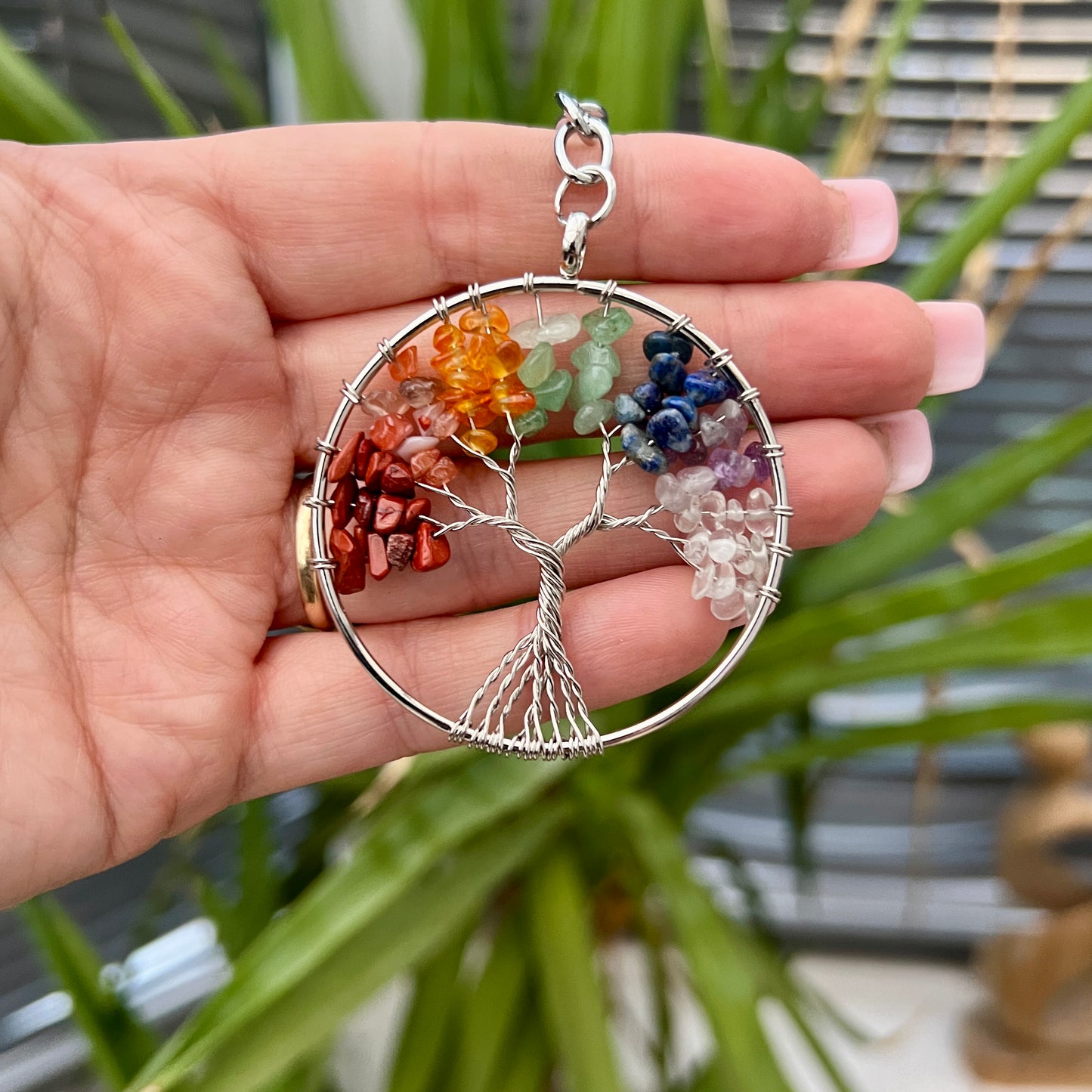 Tree of Life Chakra Keyrings