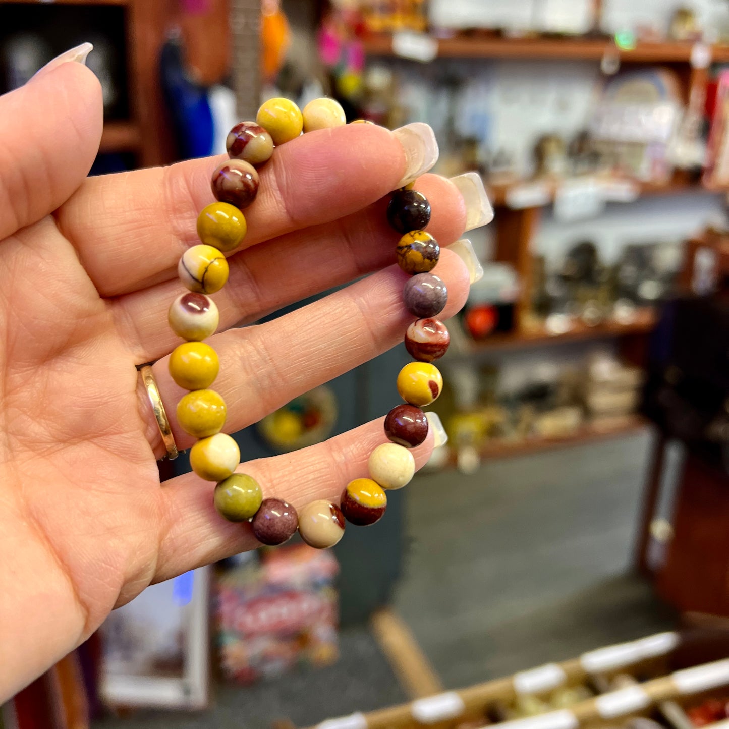 Mookaite Bead Bracelet