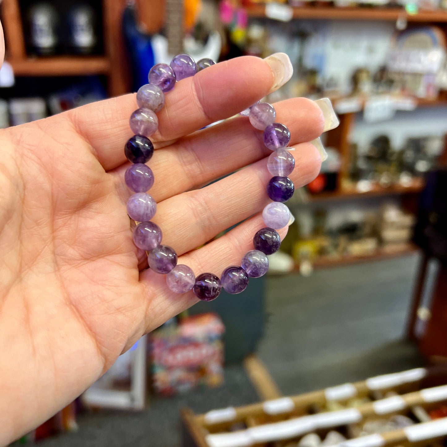 Amethyst Bead Bracelet