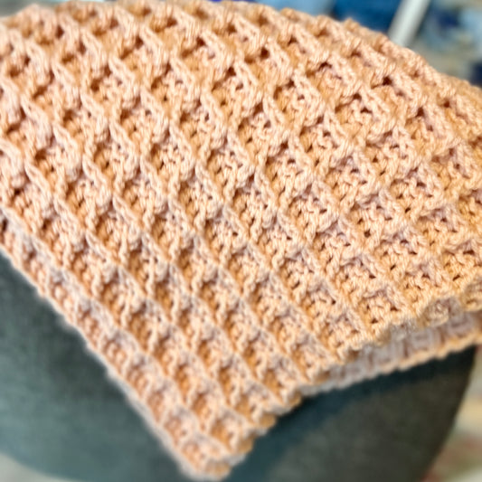 Crochet Baby Blanket - Peach