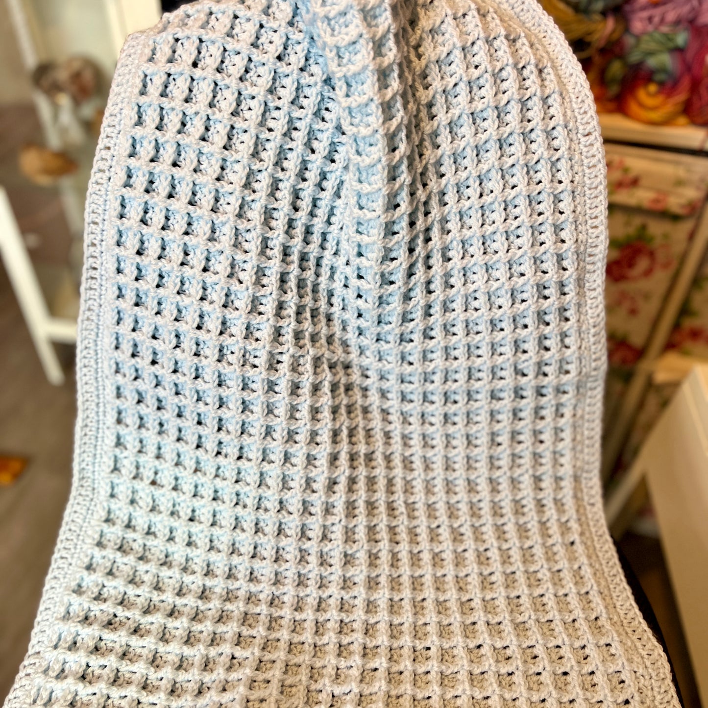 Crochet Baby Blanket - Blue