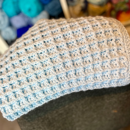 Crochet Baby Blanket - Blue