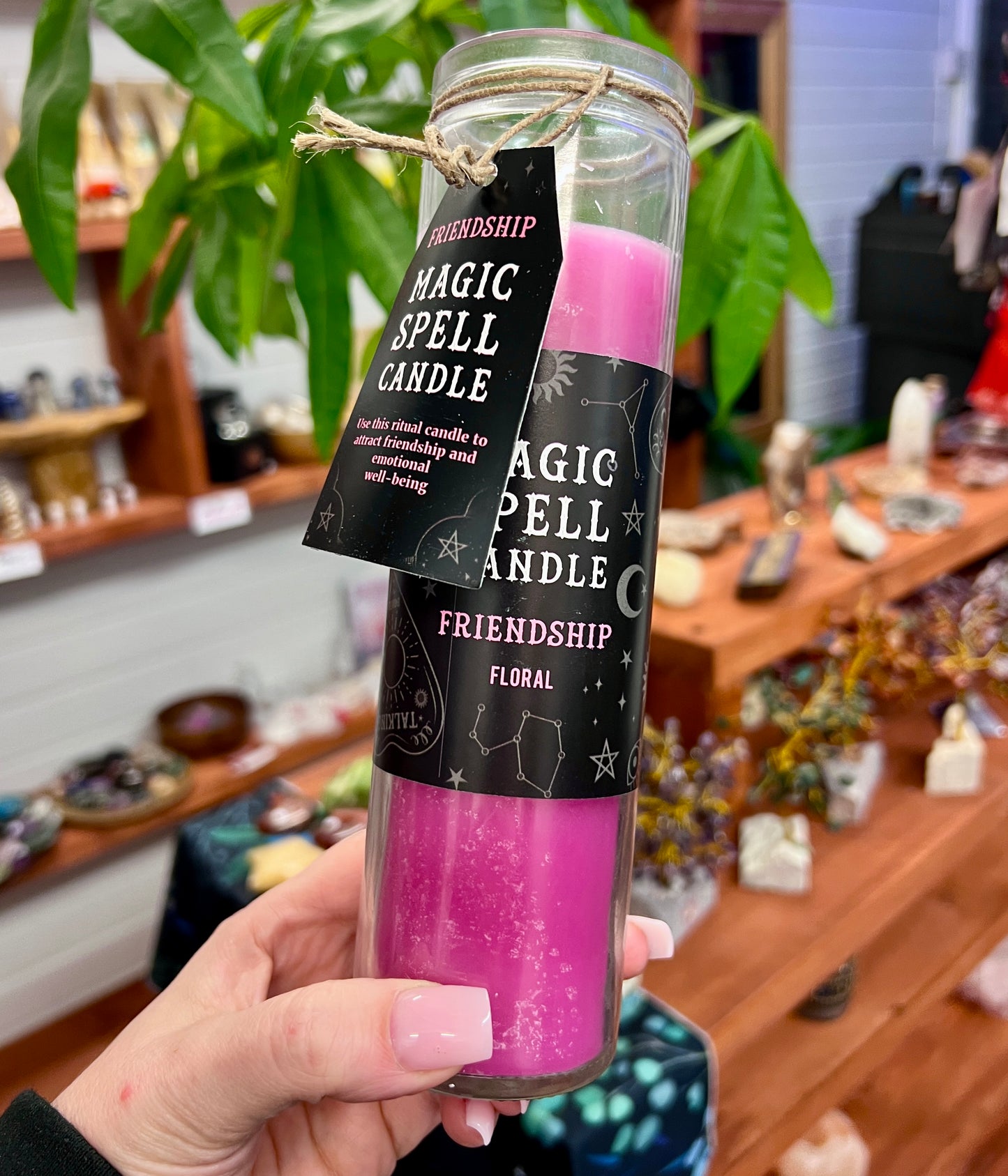 Floral 'Friendship' Spell Tube Candle