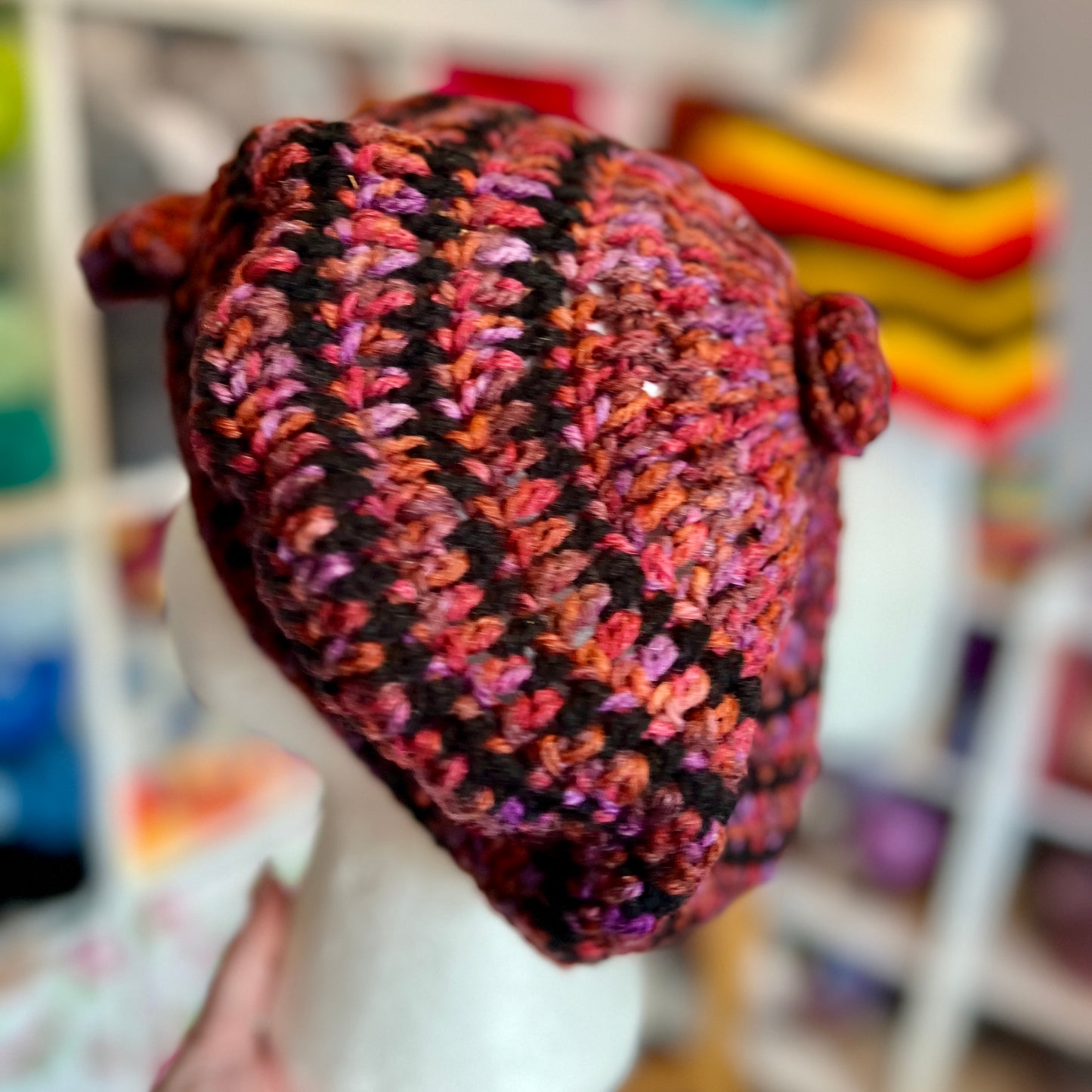 Crochet Beret Hat - Adult