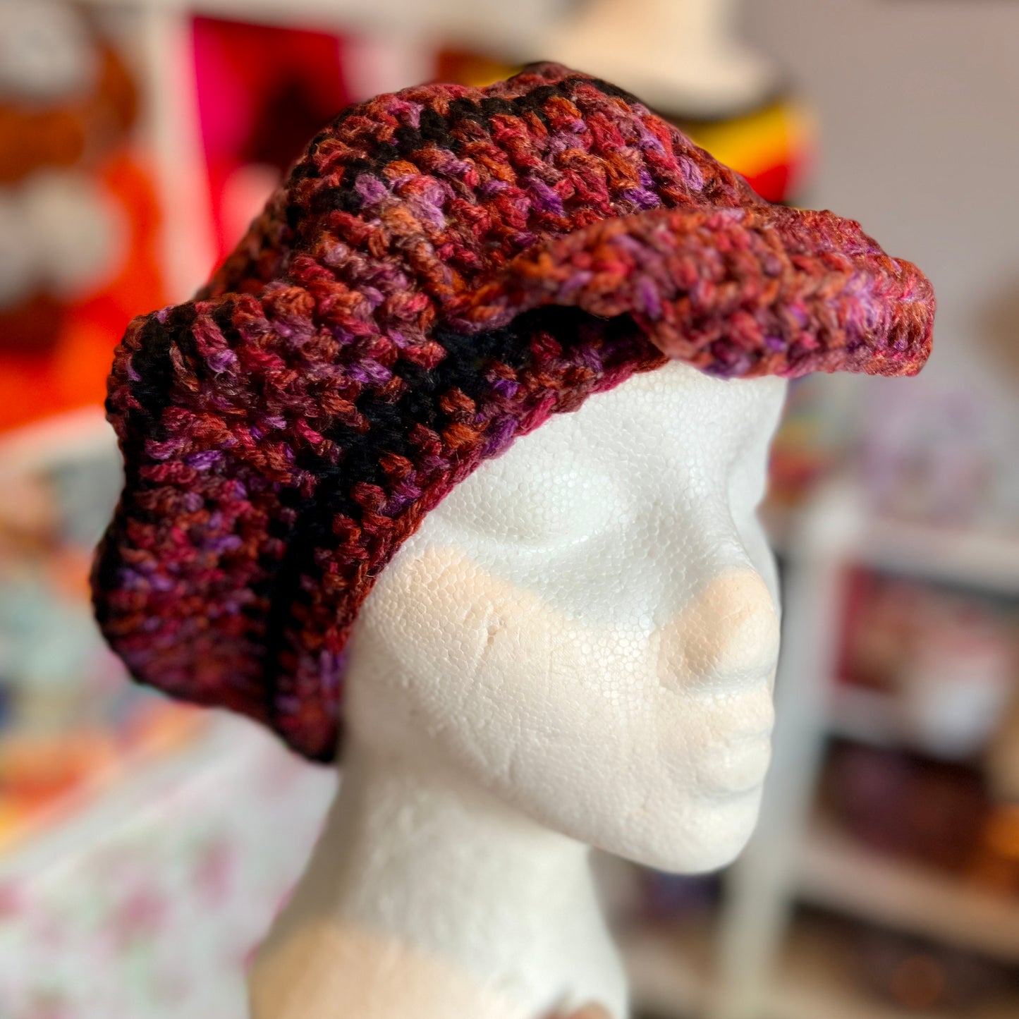 Crochet Beret Hat - Adult