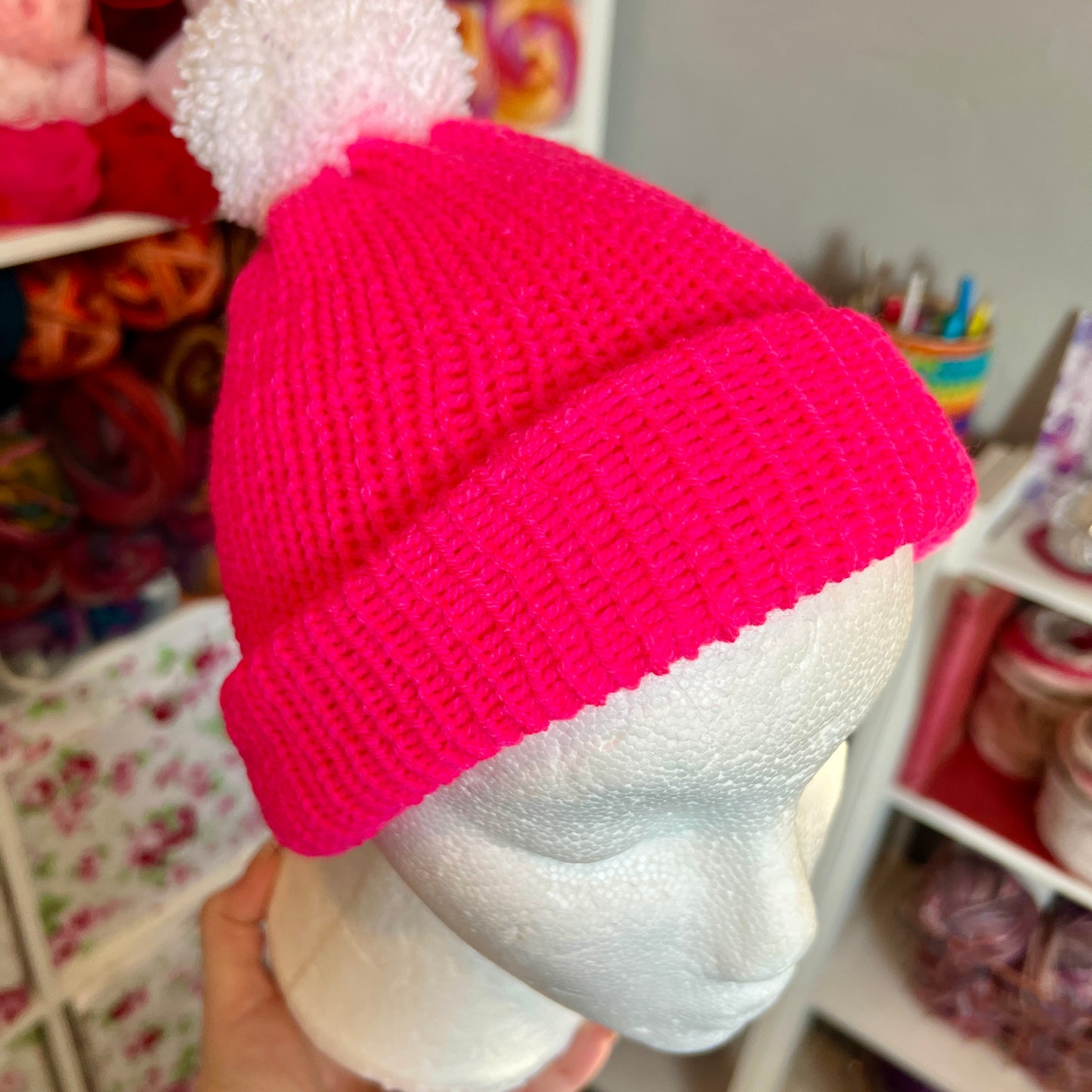 Bright Pink Beanie