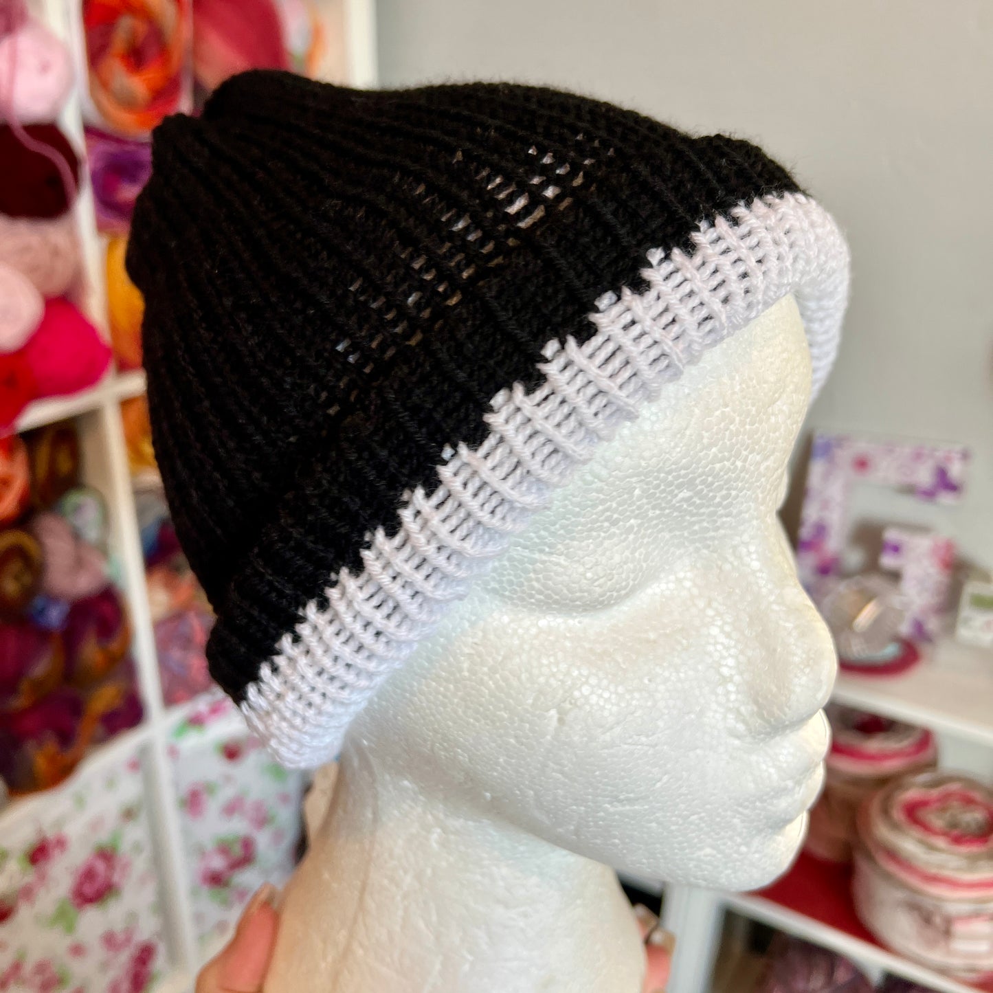 Black & White Reversible Beanie