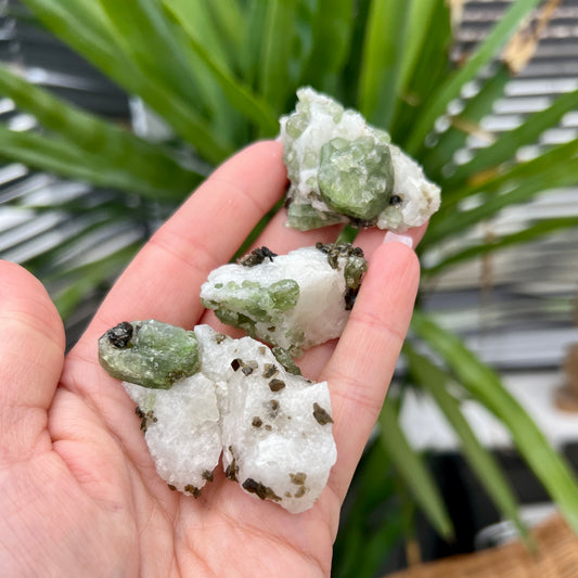 Natural Diopside Specimen with Mica combine with feldspar - Rare