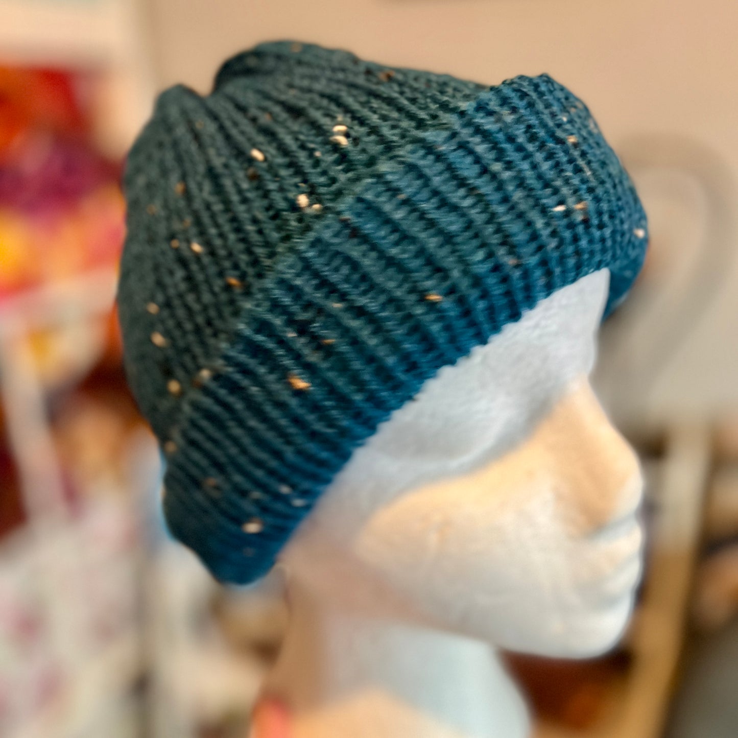 Green Tweed Beanie