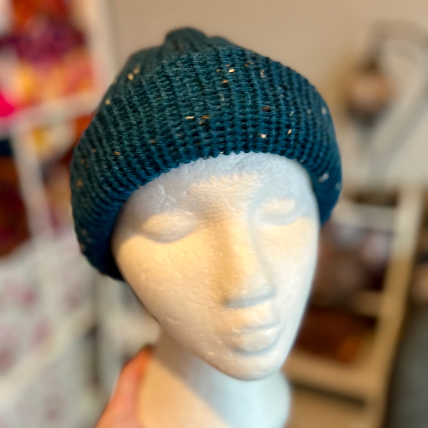 Green Tweed Beanie