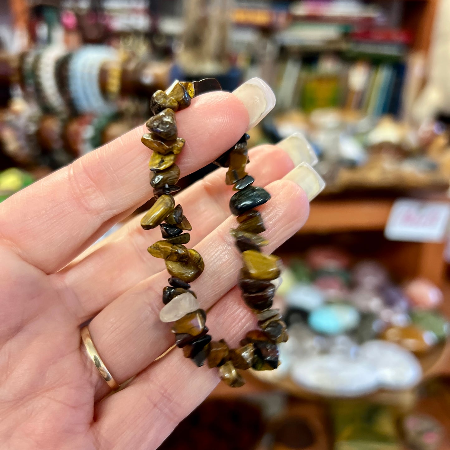 Tigers Eye Chip Bracelet