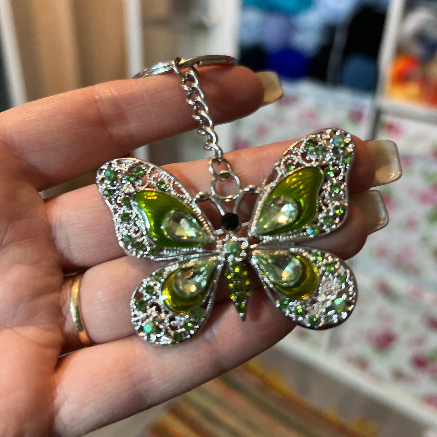 Butterfly Keyring