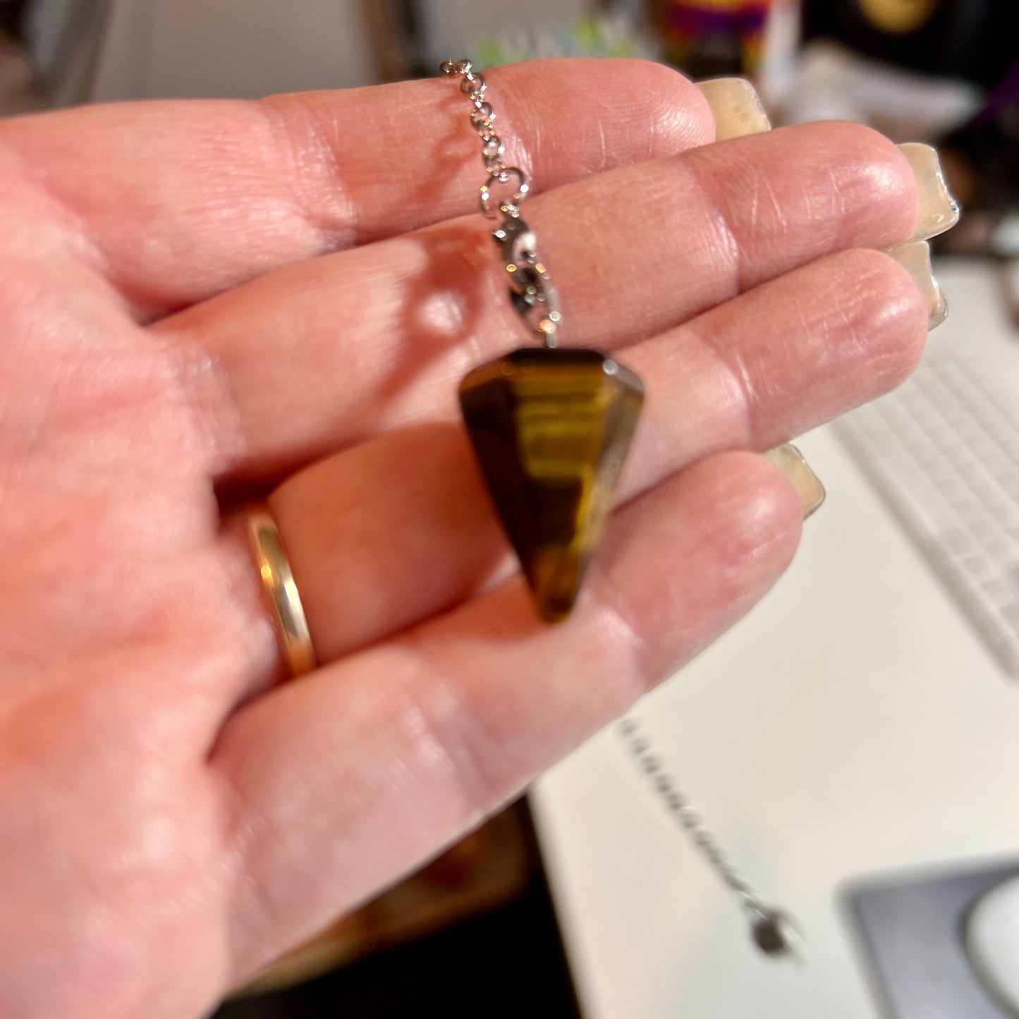 Tiger Eye Pendulum