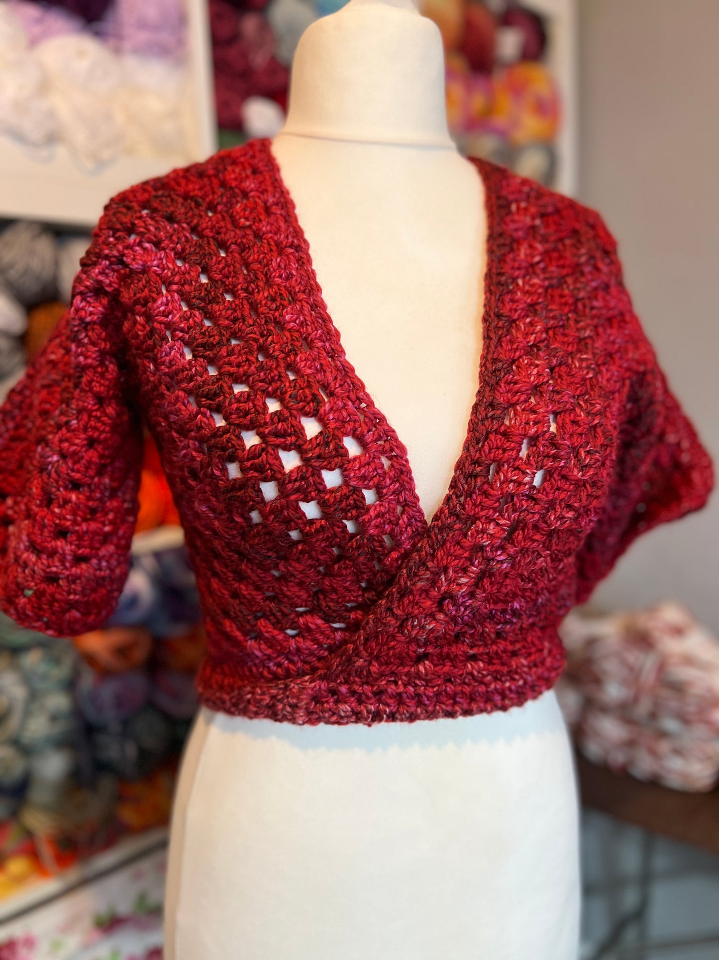 Hexagon Ballet Wrap Cardigan