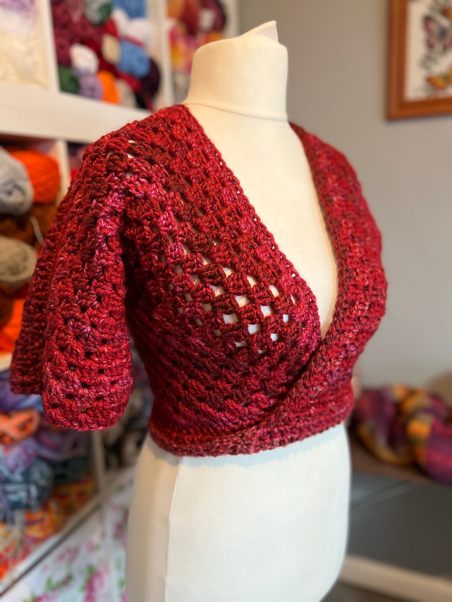 Hexagon Ballet Wrap Cardigan