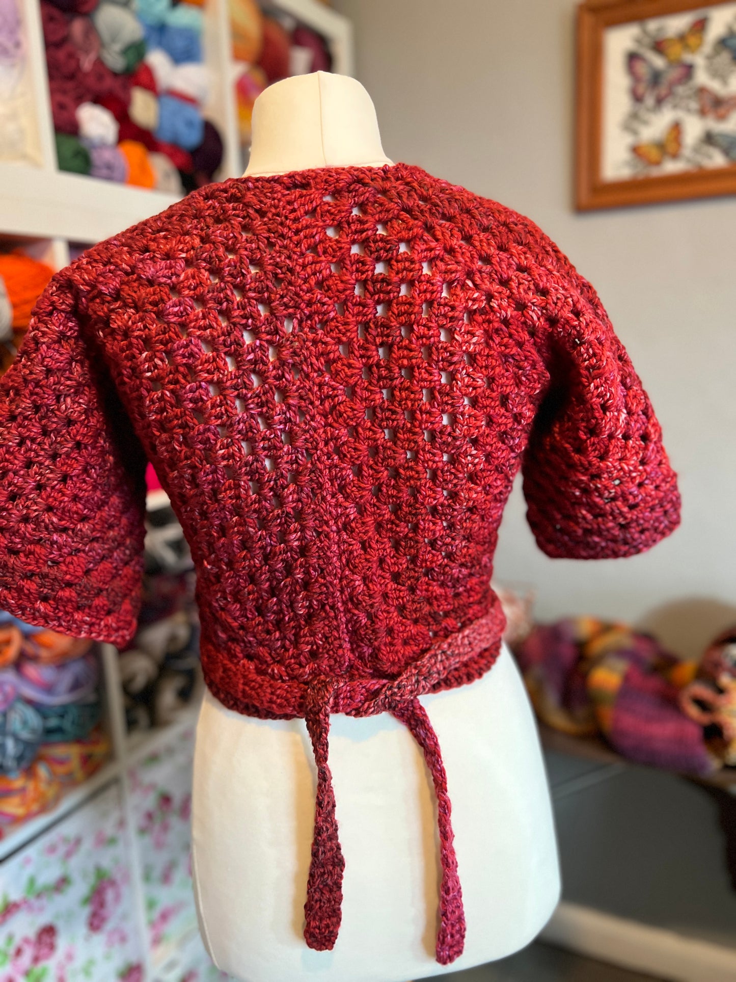 Hexagon Ballet Wrap Cardigan