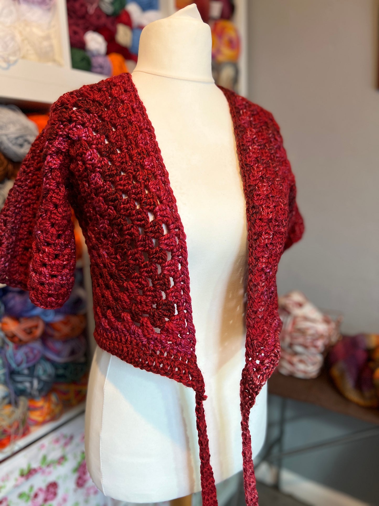 Hexagon Ballet Wrap Cardigan