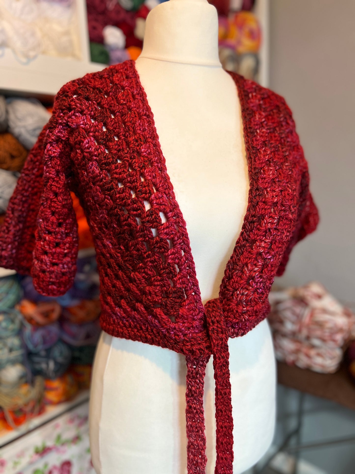 Hexagon Ballet Wrap Cardigan