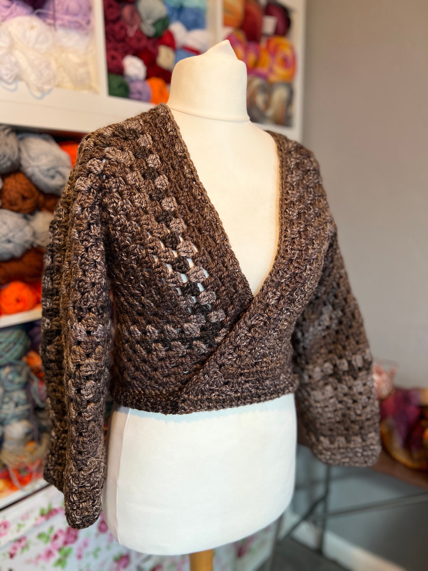 Hexagon Ballet Wrap Cardigan