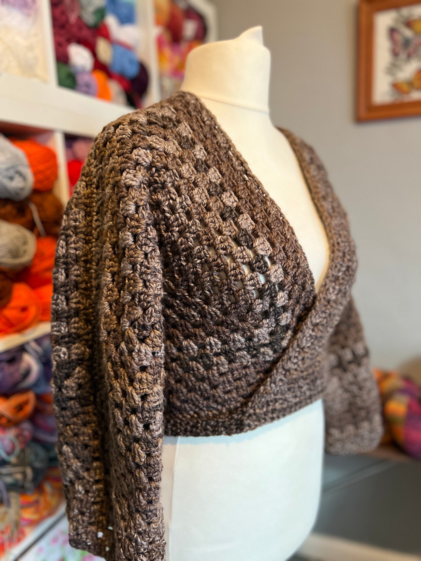 Hexagon Ballet Wrap Cardigan