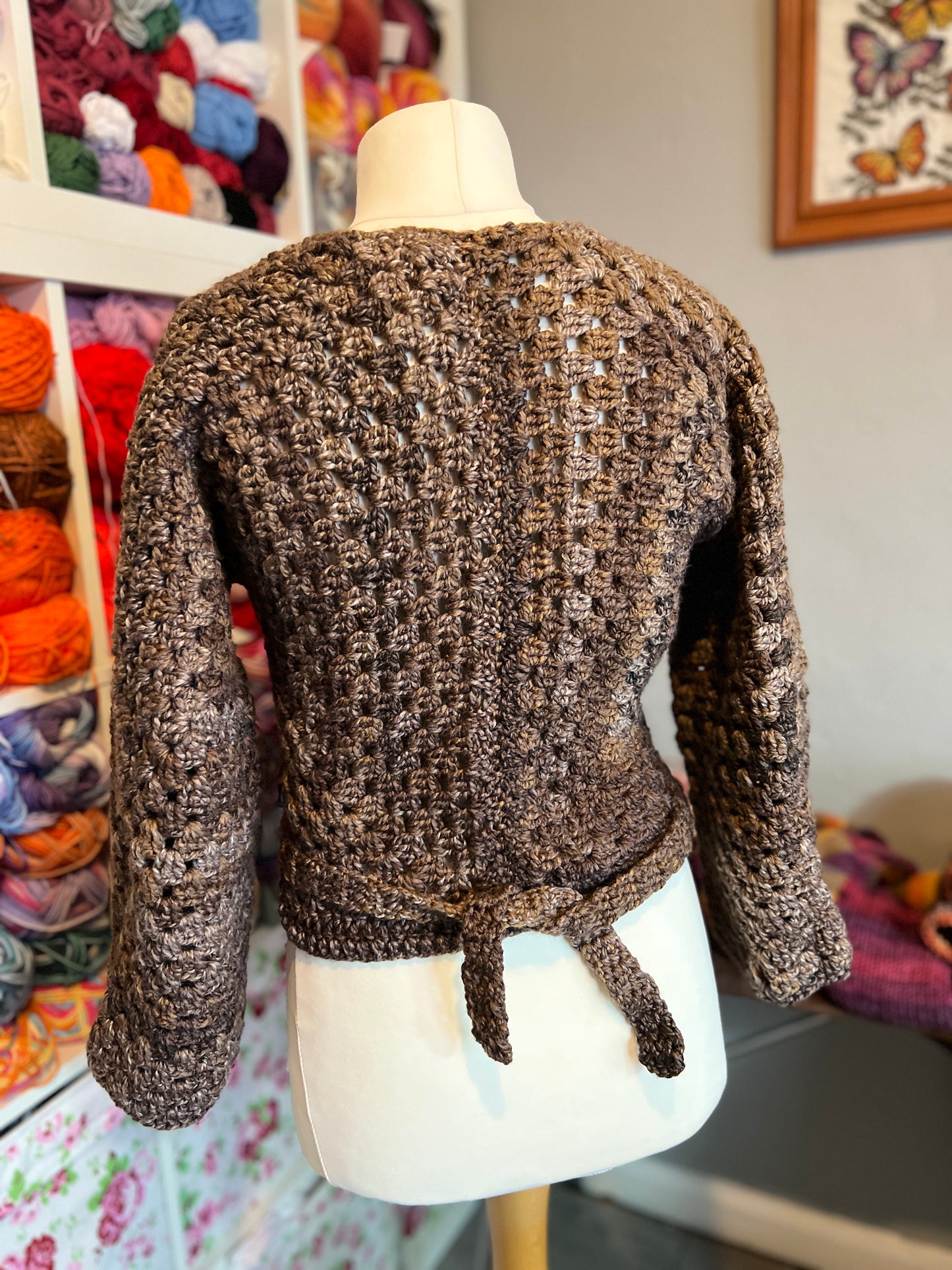 Hexagon Ballet Wrap Cardigan