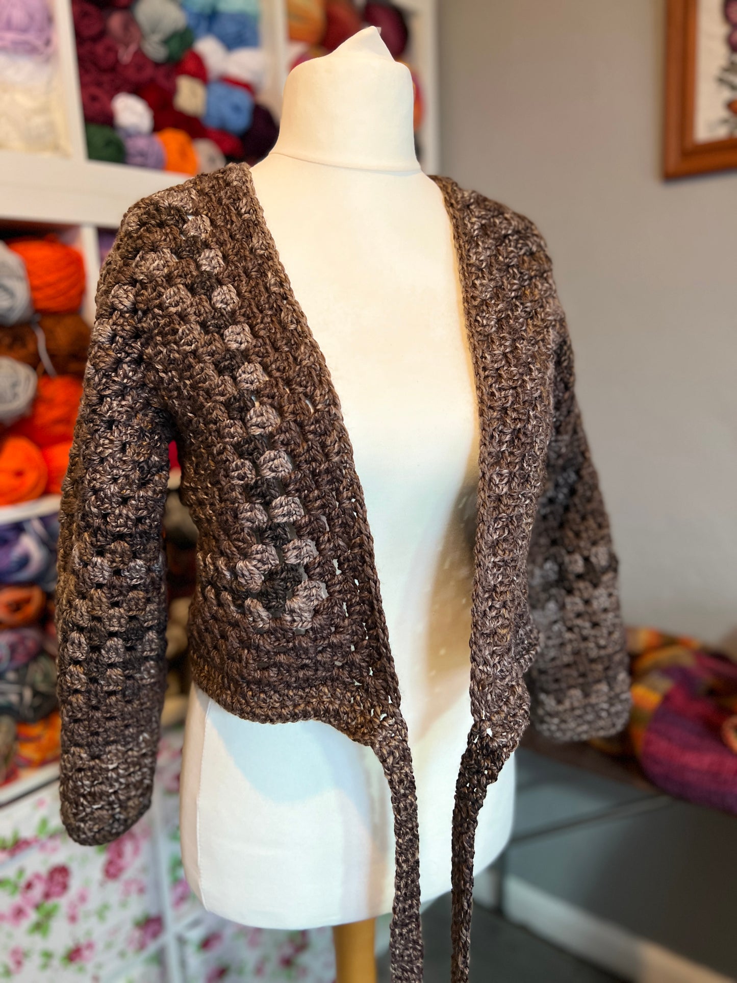 Hexagon Ballet Wrap Cardigan