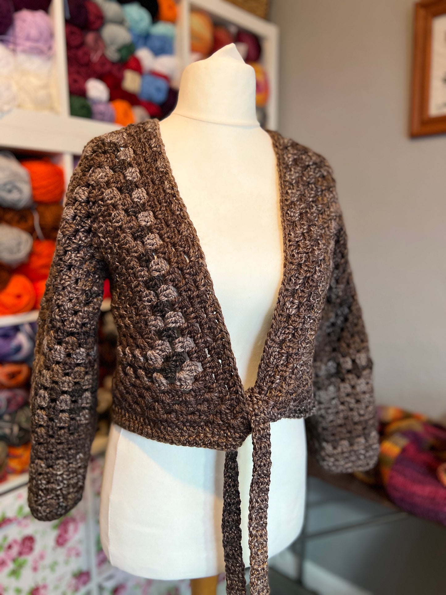 Hexagon Ballet Wrap Cardigan