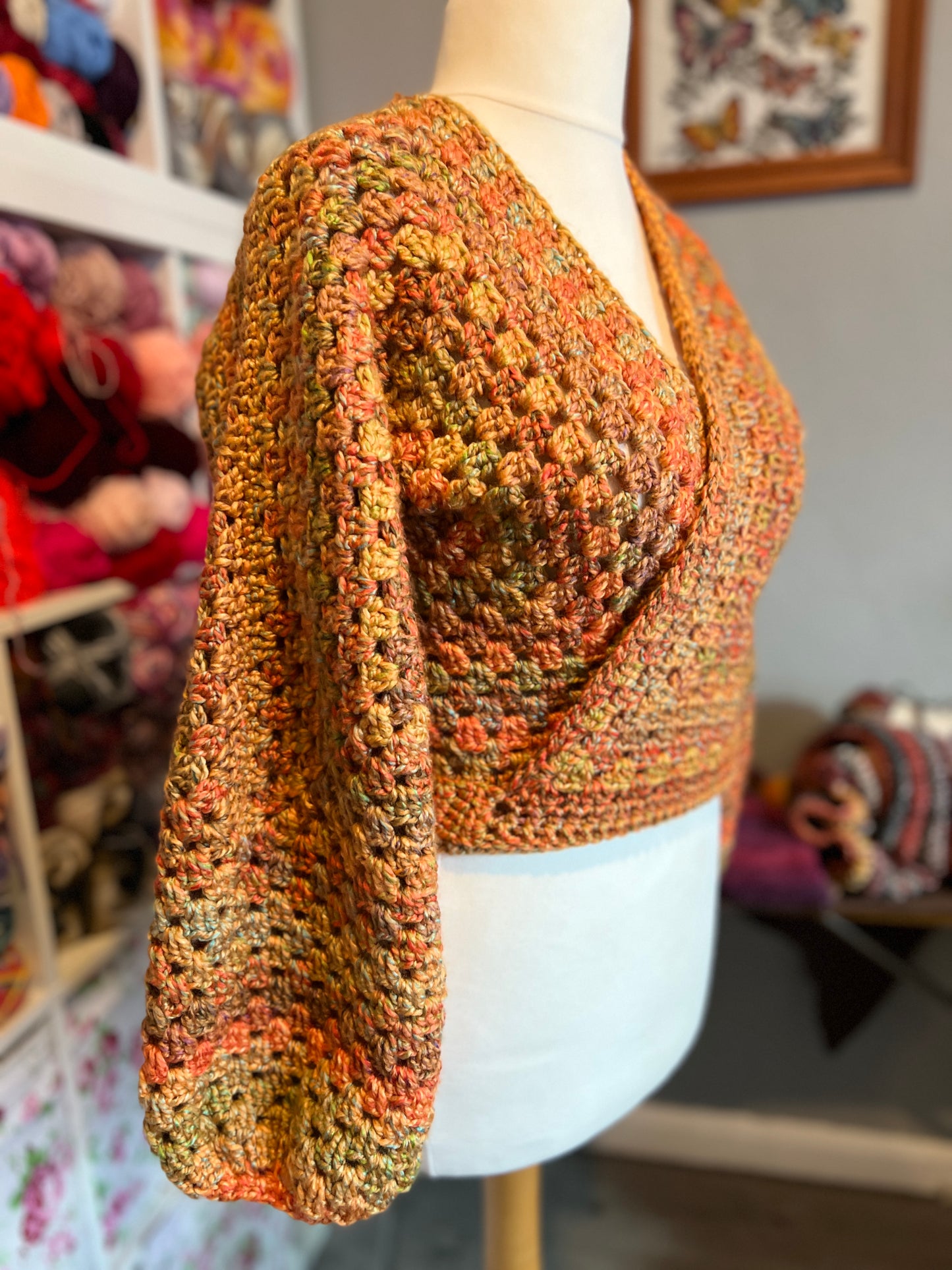 Hexagon Ballet Wrap Cardigan